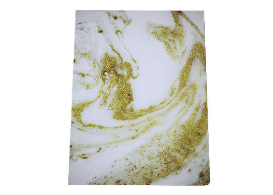 높은 광택이 나는 1220x2440mm 3 밀리미터 PVC 벽판지  PVC 대리석 재질이 UV 시트