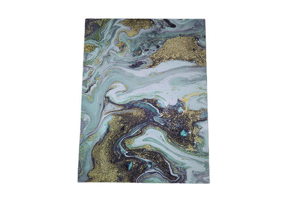 높은 광택이 나는 1220x2440mm 3 밀리미터 PVC 벽판지  PVC 대리석 재질이 UV 시트