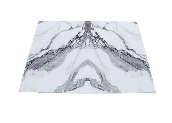 벽면 장식물을 위한 높은 광택이 나는 프린팅 PVC 대리석 재질 시트