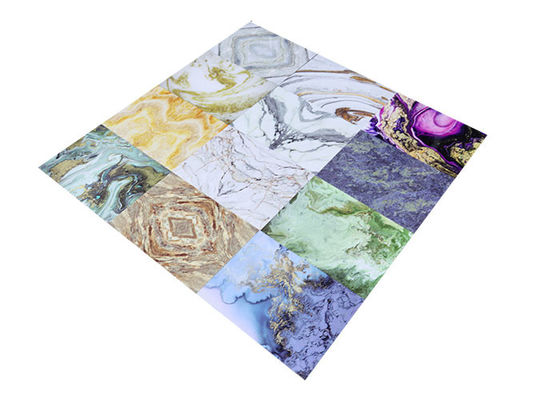 벽면 장식물을 위한 높은 광택이 나는 프린팅 PVC 대리석 재질 시트