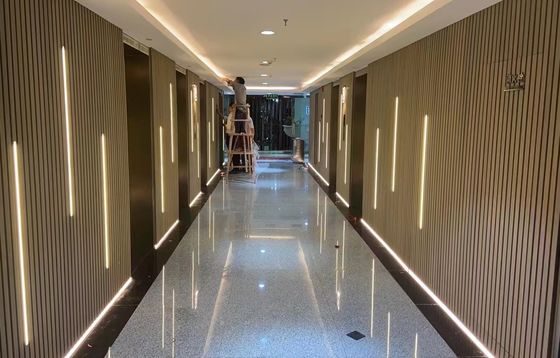 Co 구축 외부 WPC 벽판지 219x26mm 야외 벽판지