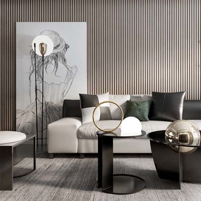 12 센티미터 - 20명의 센티미터 폭 내부 WPC 벽판지 장식적 벽체 클래딩 패널