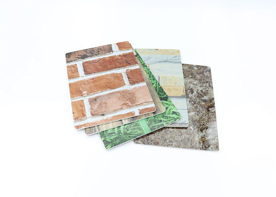 2 밀리미터 - 5 밀리미터 방수 내부 장식적 PVC 대리석 시트 UV 대리석 판넬