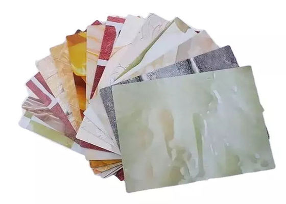 내벽을 위한 방수 Pvc 대리석 시트 높은 광택이 나는 Uv 대리석 시트