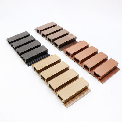벽 패널을 다른 금속을 입히는 Co 구축 야외 159x10mm  외부 WPC 벽판지