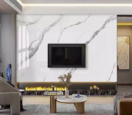 고급 높은 광택이 나는 1220x2440mm 3 밀리미터 PVC는 시트 내벽 장식에 대리석 무늬를 넣습니다