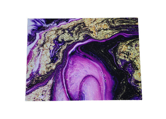 고급 높은 광택이 나는 1220x2440mm 3 밀리미터 PVC는 시트 내벽 장식에 대리석 무늬를 넣습니다