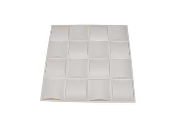 500x500mm 장식적 3D 벽판지 PVC 집 다이아몬드 금 벽 패널