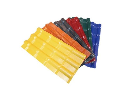 경량 PVC 지붕 타일 0.8 밀리미터 - 3.2 밀리미터 플라스틱 루핑 자재 Asa Pvc 지붕 타일