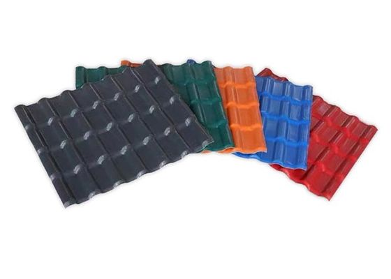 경량 PVC 지붕 타일 0.8 밀리미터 - 3.2 밀리미터 플라스틱 루핑 자재 Asa Pvc 지붕 타일