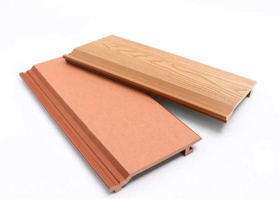 야드 장식을 위해 친절하게 야외인 나무로 된 구성 Wpc 벽판지 피복재 고급 Eco