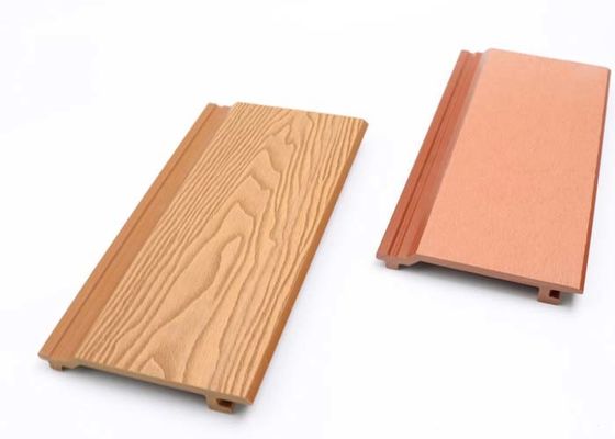 야드 장식을 위해 친절하게 야외인 나무로 된 구성 Wpc 벽판지 피복재 고급 Eco