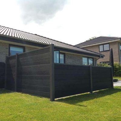 야드 장식을 위해 친절하게 야외인 나무로 된 구성 Wpc 벽판지 피복재 고급 Eco