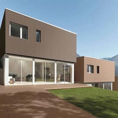 야드 장식을 위해 친절하게 야외인 나무로 된 구성 Wpc 벽판지 피복재 고급 Eco