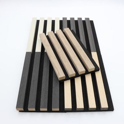 나무로 되는 600*21mm 청각 패널 널 Eco 친절한 대나무 섬유 Akupanel