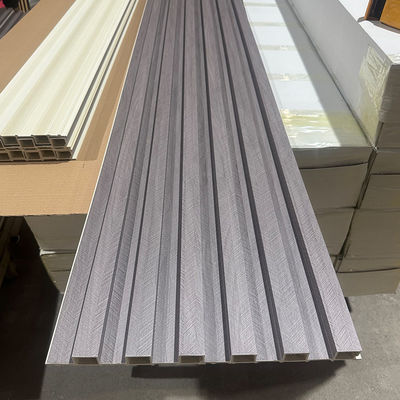 환경 친화적 인 WPC 실내 벽 장단 플루트 된 벽 패널 실내 장식
