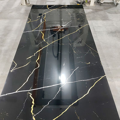 고 광택 PVC 대리석 보드 UV 대리석 엽 laminated 보드 벽 장식