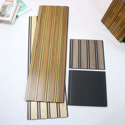 내부 벽용 나무 무늬 PVC 천장 패널, 타일 대체재로 비용 효율적인 벽 패널, 쉬운 유지 보수 벽판