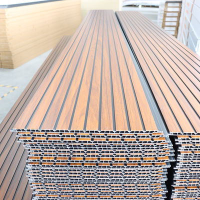 나무 곡물 PVC 벽 패널 장식 벽판 에코 친화적 재료 침실 거실 TV 배경 벽