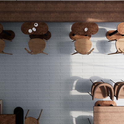 설치 및 제거가 용이한 현실적인 패턴의 장식용 바닥 필름