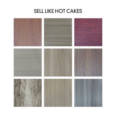 사무실 바닥 스티커 비닐 자체 접착식 도구 또는 접착제 불필요 간편한 DIY 바닥 업데이트