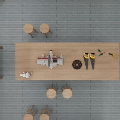 넓은 공간이나 방을 위한 특대형 롤 형식 접착 바닥 타일 스티커