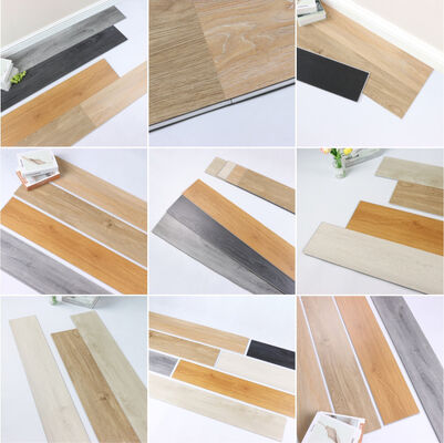 포름알데히드 E0 SPC 바닥재, 석회석 원료 사용, 뛰어난 내구성, 상업 및 주거용 바닥재 솔루션