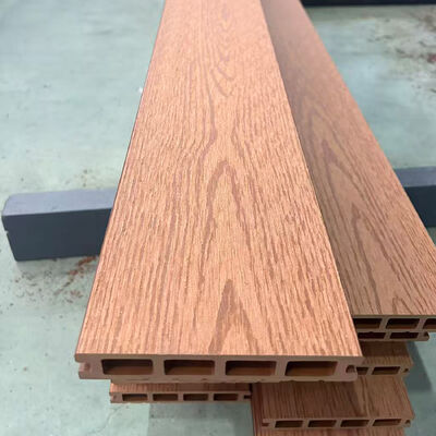 외관 WPC 벽 패널 시스템 외부 벽 천장용 방수 목재 플라스틱 복합