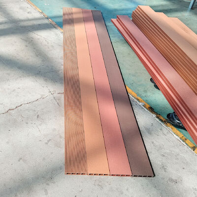 외관 WPC 벽 패널 시스템 외부 벽 천장용 방수 목재 플라스틱 복합