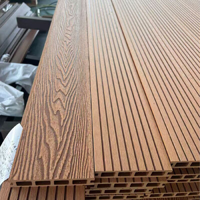 외관 WPC 벽 패널 시스템 외부 벽 천장용 방수 목재 플라스틱 복합