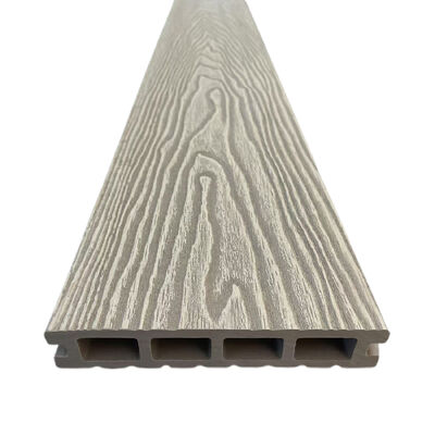 야외 WPC 합성 칸막이 텅 비어 있습니다.