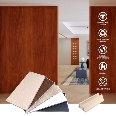 사무실 공간 칸막이용 경량 방수 방화 PVC 벽 패널