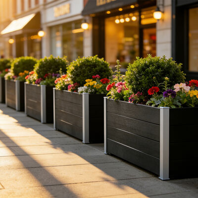 야외 채소 꽃 허브 정원을위한 큰 키워드 정원 침대 플랜터 박스