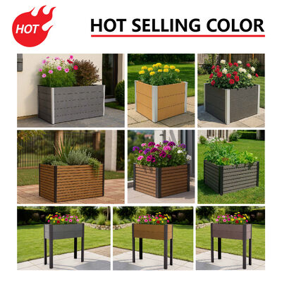 방수 난연 친환경 소재의 야외 돋움식 텃밭 재배 상자 (뒷마당 식재용)