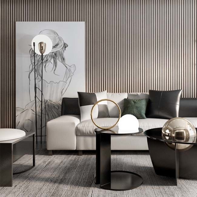 12 센티미터 - 20명의 센티미터 폭 내부 WPC 벽판지 장식적 벽체 클래딩 패널