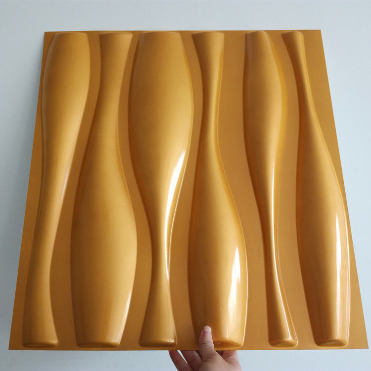 50x50cm 장식적 3D 벽판지 집에 내부 근대적 디자인 100% PVC