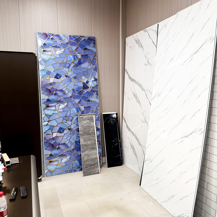 빗방울 벽 덮개를위한 프리미엄 방수 PVC 샤워 벽 패널