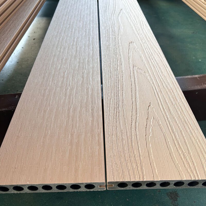 외관 WPC 벽 패널 시스템 외부 벽 천장용 방수 목재 플라스틱 복합