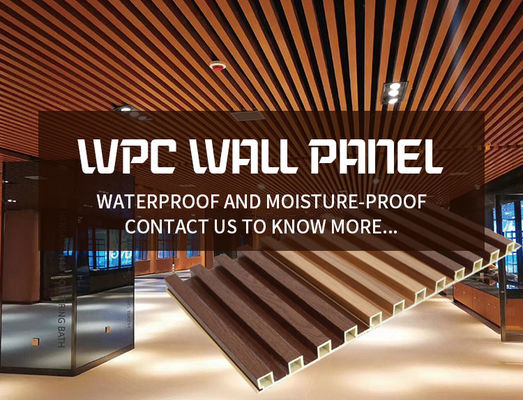 내부 벽면 장식물 실내 Wpc 데코러티브 벽 패널 수지나무판