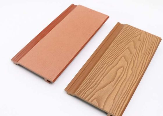 방수 외부 WPC 벽판지 219x26mm WPC 외벽 패널 벽 클레딩