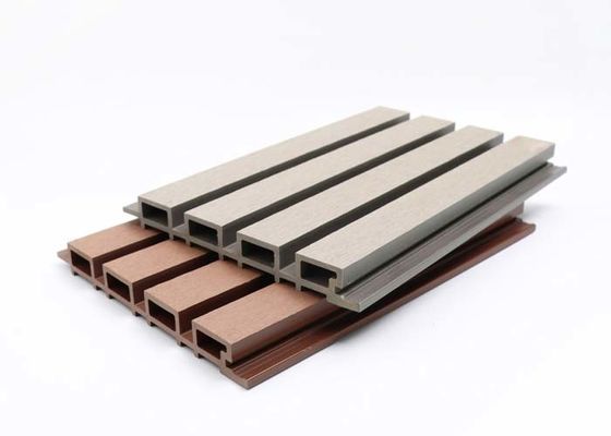 방수 외부 WPC 벽판지 219x26mm WPC 외벽 패널 벽 클레딩
