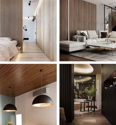 목재 대용품 WPC 지붕창 세로홈이 형성된 벽판지 우아한 다용도