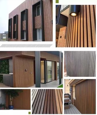 에사이가 PS 패널 3D 나무 세로홈이 형성된 PS 벽판지 외부를 설치합니다