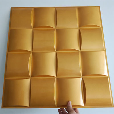 50x50cm 장식적 3D 벽판지 집에 내부 근대적 디자인 100% PVC