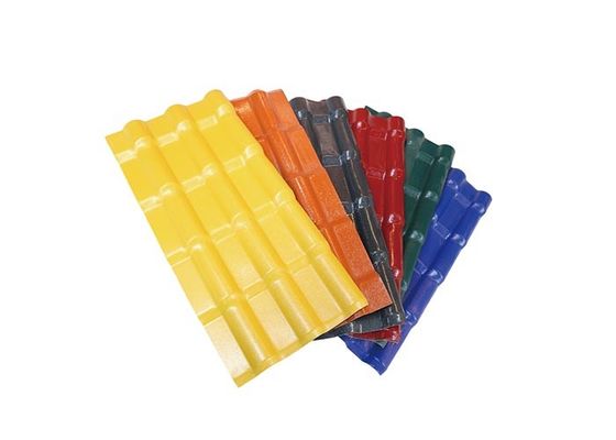 ASA APVC UPVC PVC 지붕 타일은 플라스틱 지붕 시트를 주름지게 했습니다