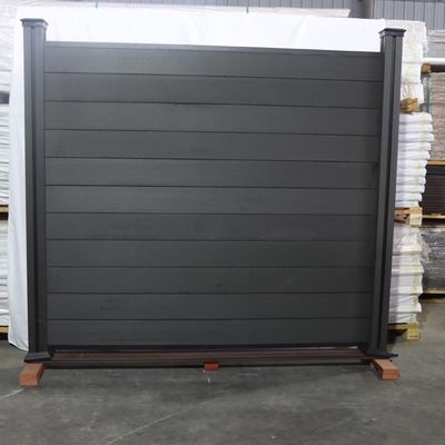 Outdoor Wpc Privacy Fence Panels Plastic Wood Composite Not Vinyl Decorative 1.8m X 1.8m