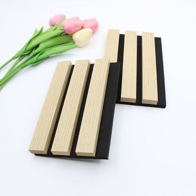 폴리에스테르섬유 Wpc 청각적인 벽면 Ecofriendly 목제 베니어