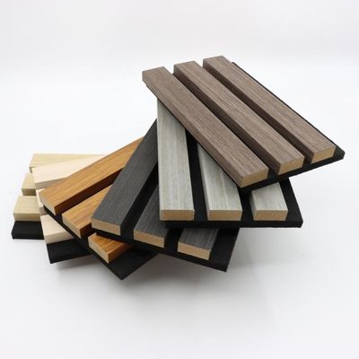 폴리에스테르섬유 Wpc 청각적인 벽면 Ecofriendly 목제 베니어