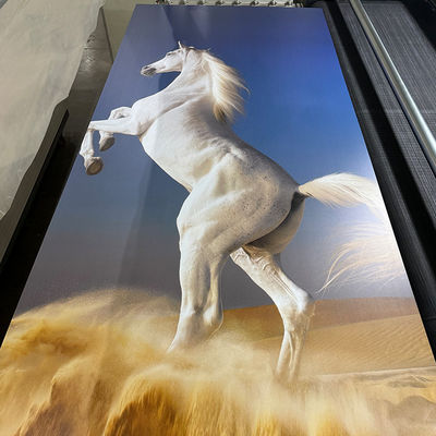 4*8 피트 UV PVC 대리석 잎 방수 핫 스탬핑 / 3D 인쇄 실내 패널 UV 보드
