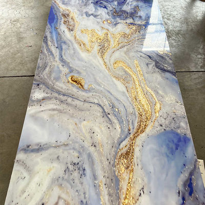 1220x2800mm 인테리어 장식용 PVC 대리석 판